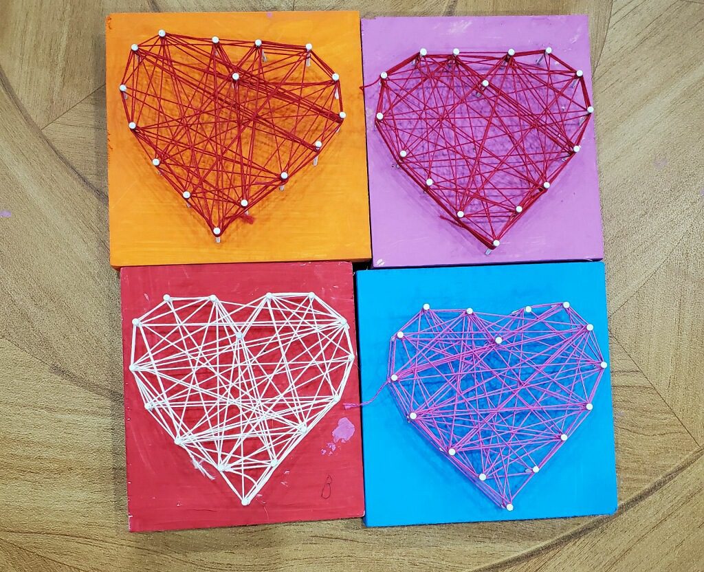 free printables valentine s string art cowabunga s indoor playground party center