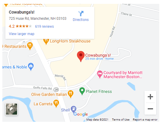 Google map of Manchester Location